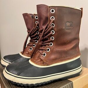 Sorel 1964 LTR Premium Leather Waterproof Wool Lined Women’s Boots Size 9.5